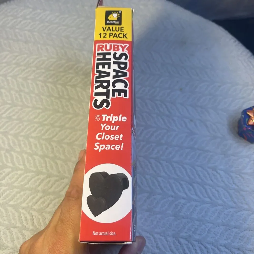 RUBY Space Hearts AS-SEEN-ON-TV, Creates Up to 3X More Closet Space - NIB